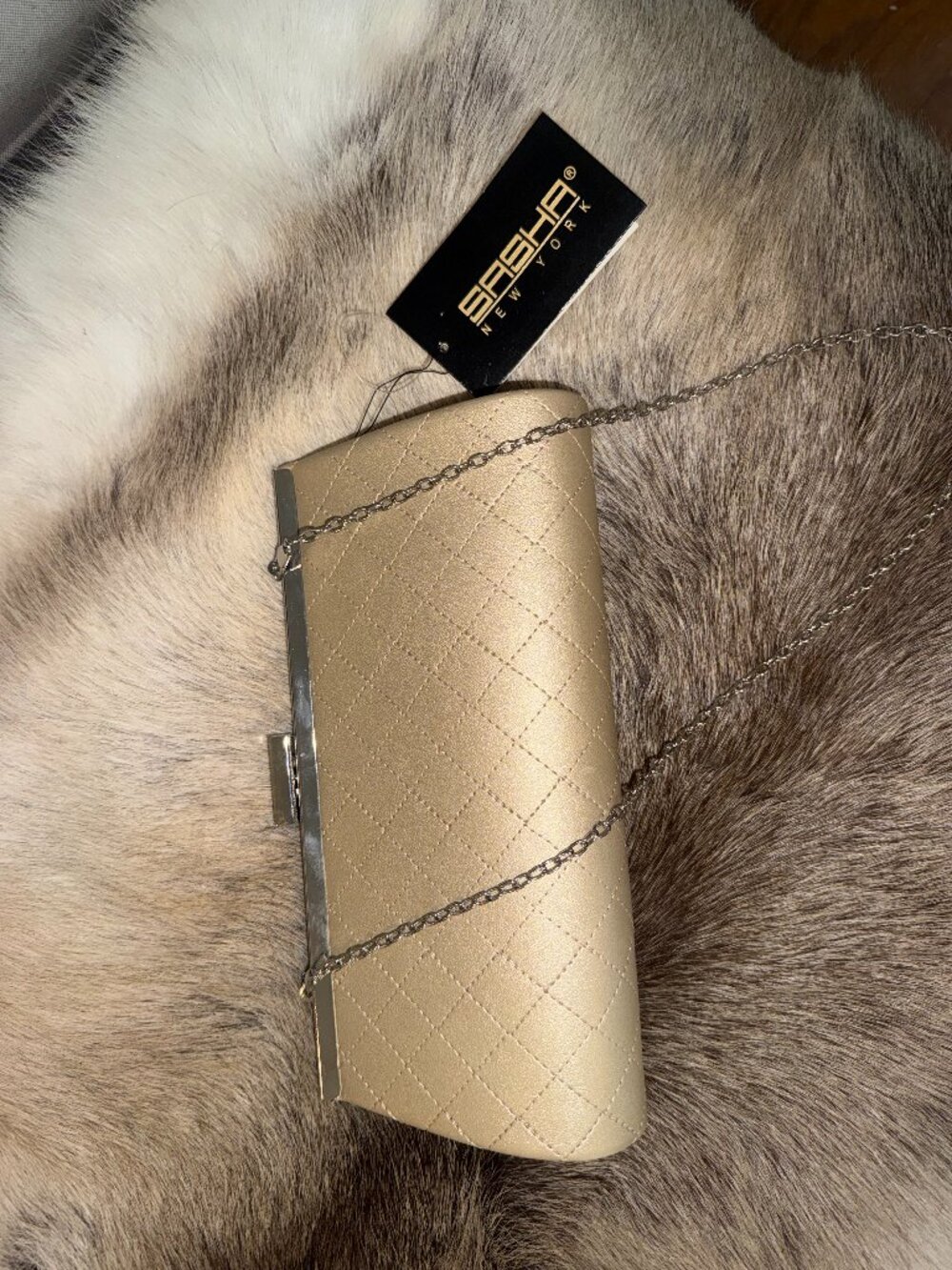Champagne/Gold Color Clutch